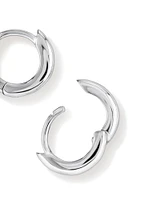 11mm Huggie Earrings in Sterling Silver