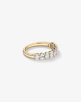 1.17 Carat TW Oval Laboratory-Grown Diamond Wedding Ring in 14kt White Gold