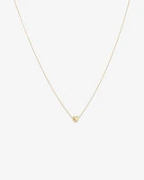 Heart Slider Necklace in 10kt Yellow Gold