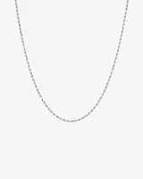 45cm (18")  2.5mm Rope Chain in 10kt White Gold