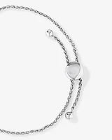 0.15 Carat TW Diamond Halo Everlight Bolo Bracelet in Sterling Silver