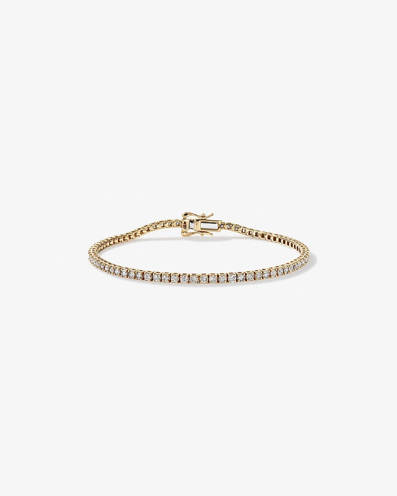 Bracelet de Tennis de 2,46 Carat TW en Diamant en Or Blanc 10kt