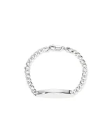 21cm (8.5") ID Curb Bracelet in Sterling Silver