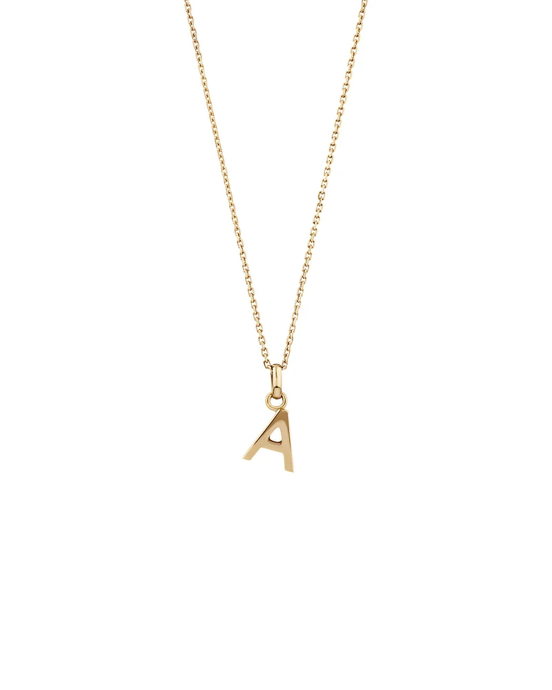I Initial Pendant in 10kt Yellow Gold