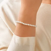 Cultured Freshwater Pearl Bracelet in Sterling Silver