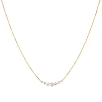 Necklace with 0.25 Carat TW of Diamonds in 18kt Yellow Gold