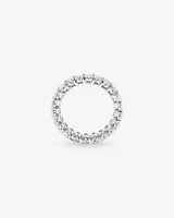 3.15 Carat TW Oval Laboratory-Grown Diamond Eternity Ring in 14kt White Gold