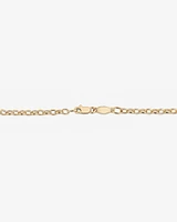 50cm (20") Oval Belcher Chain in 10kt Yellow Gold