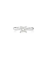 Evermore Certified Solitaire Ring With 1 Carat TW Diamond In 14kt White Gold