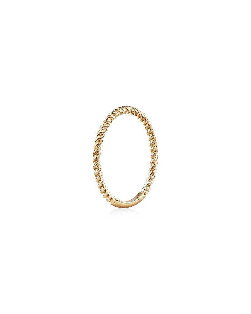 Twisted Band Ring in 10kt Yellow Gold