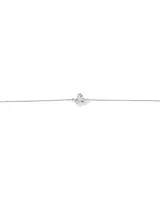 Cubic Zirconia Knot Bracelet in Sterling Silver