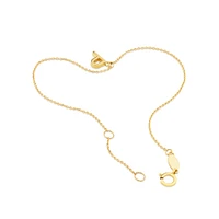 19cm (7.5") C Initial Bracelet in 10kt Yellow Gold