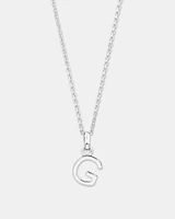 "Z" Initial Pendant in Sterling Silver