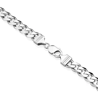 55cm (22") 9mm Width Curb Chain in Sterling Silver