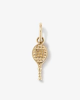 Diamond Accent Tennis Racquet Pendant in 10kt Yellow Gold