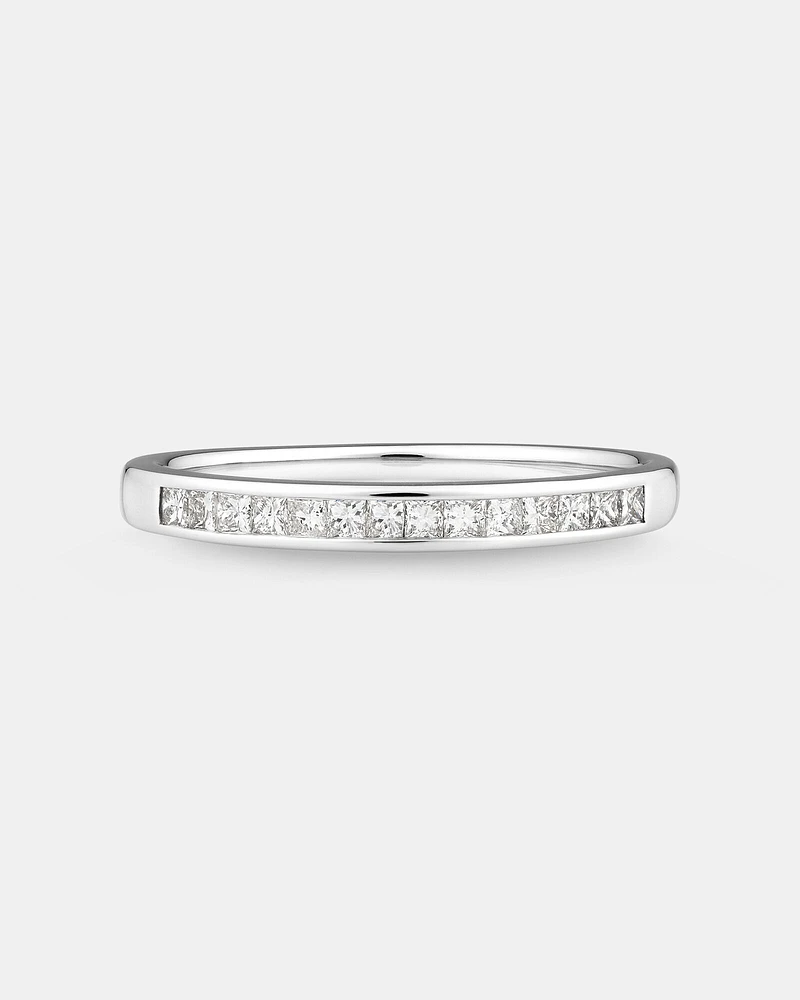 Alliance Evermore en or blanc 14 K avec diamants totalisant 0,25 ct