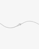 A' Initial necklace with 0.10 Carat TW of Diamonds in 10kt White Gold