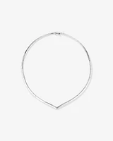 Chevron Choker Necklace in Sterling Silver