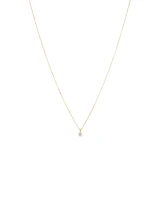0,25 Carat TW Collier solitaire en diamant en or blanc 18kt