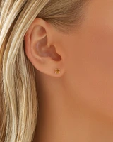 Stud Earrings with Citrine in 10kt Yellow Gold