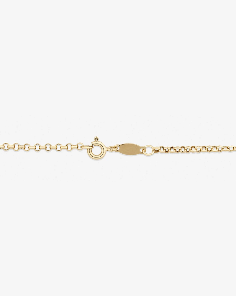 60cm (24") Hollow Belcher Chain in 10kt Yellow Gold