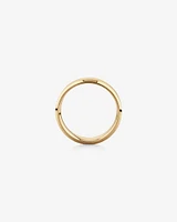 7mm Flat Bevelled Wedding Band in 10kt White Gold