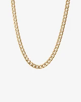 55cm (22") 6.5mm-7mm Width Solid Curb Chain in 10kt Yellow Gold