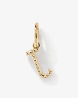 Diamond Letter J Initial Pendant in 10kt Yellow Gold