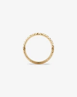 Hammered Finish Ring 10kt Yellow Gold