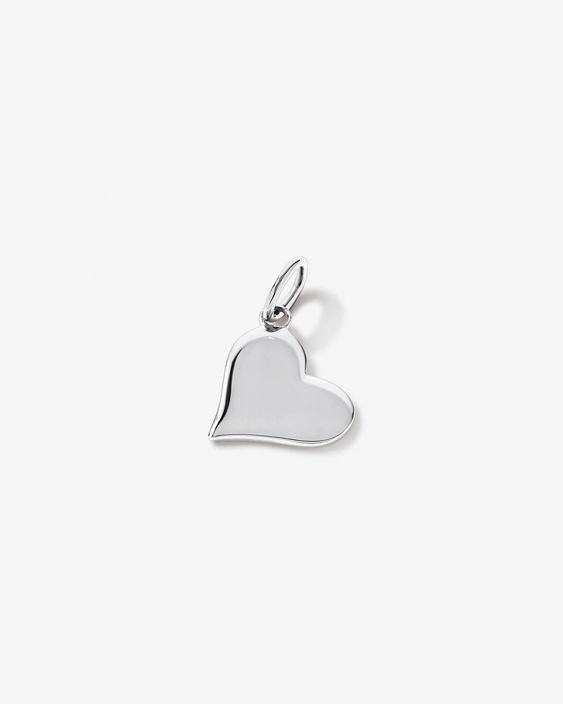 Pendentif coeur d'amour à graver en argent sterling