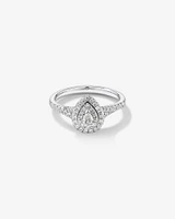 Bridal Set with 0.60 Carat TW of Diamonds in 14kt White Gold