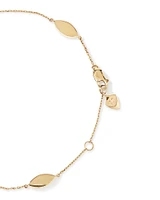 Marquise Station Bracelet in 10kt Yellow Gold