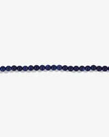 Blue Sodalite Gemstone Bead Bracelet in Sterling Silver