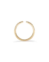 0.25 Carat TW Diamond Open Wedding Band in 14kt Yellow Gold