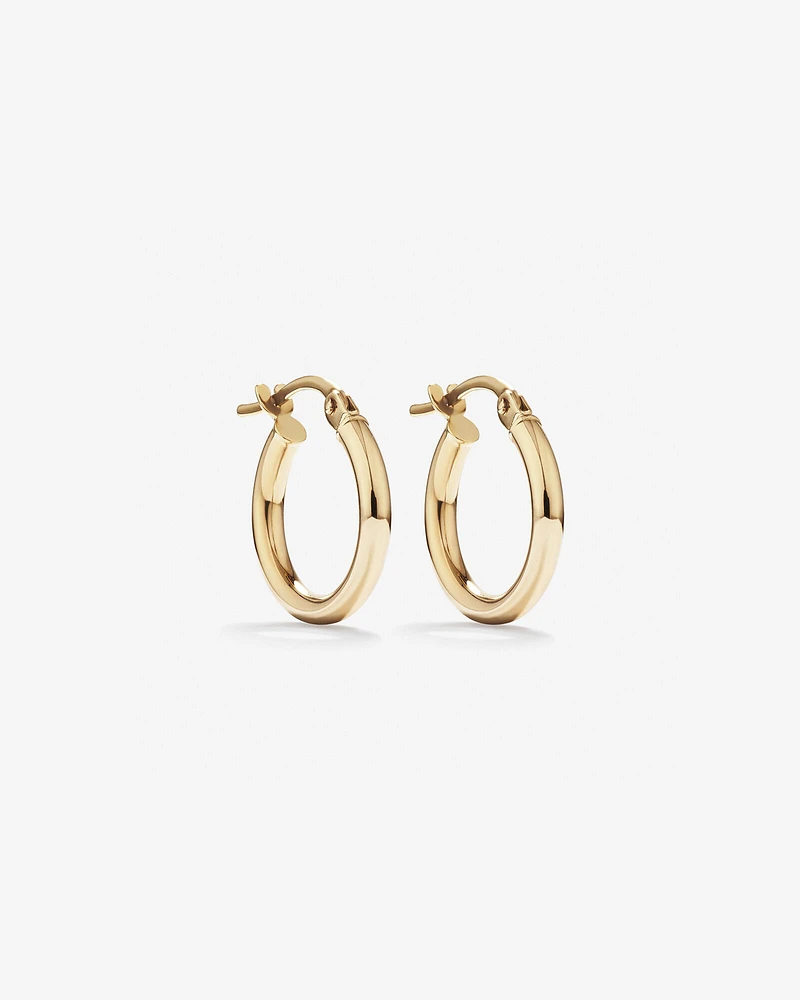 10mm Hoop Earrings in 10kt Rose Gold