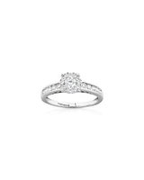 Bridal Set with 1 Carat TW of Diamonds in 14kt White Gold