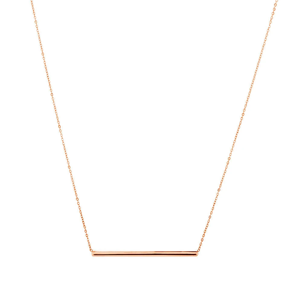 Bar Necklace in 10kt Yellow Gold