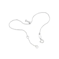 19cm (7.5") N Initial Bracelet in Sterling Silver