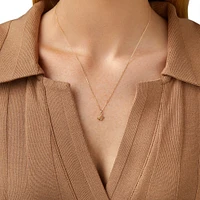 O Initial Pendant in 10kt Yellow Gold