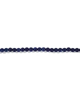 Blue Sodalite Gemstone Bead Bracelet in Sterling Silver