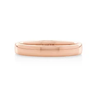 3mm Half Round Wedding Band in 10kt Rose Gold