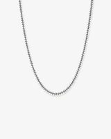 55cm (22") 5.35mm Width Miami Curb Chain Necklace in Sterling Silver