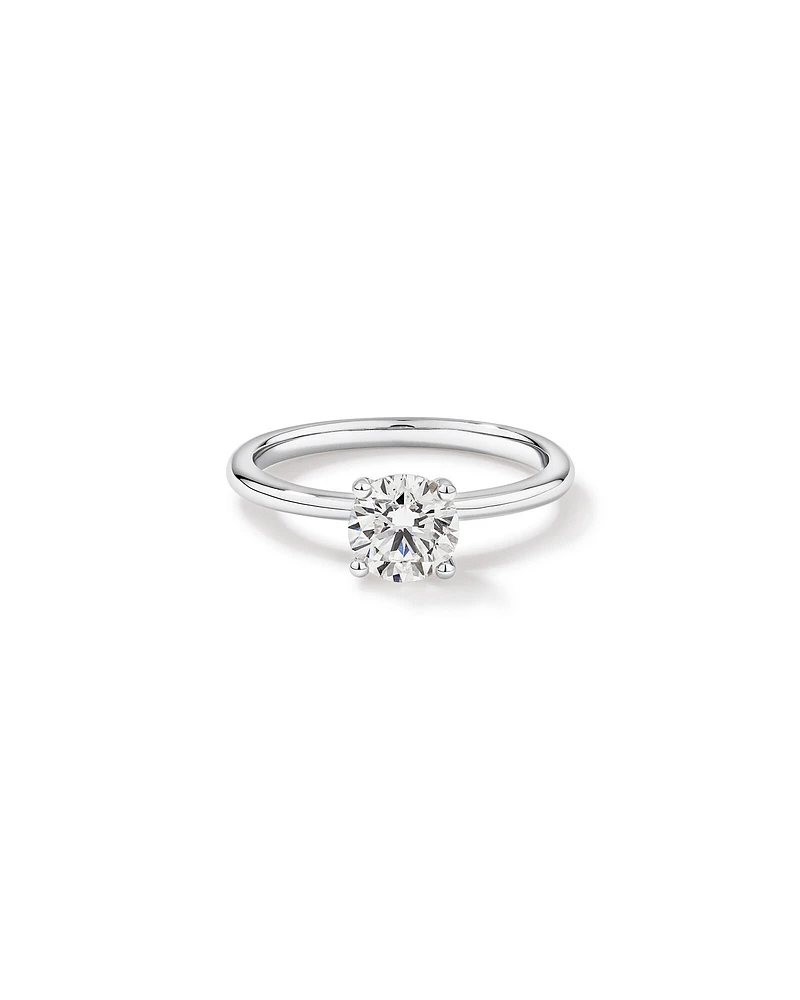 1.00 Carat TW Round Brilliant Canadian Diamond Solitaire in 18kt White Gold