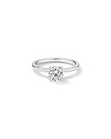 Bague solitaire en diamant canadien rond brillant 1,00 carat poids total en or blanc 18 kt