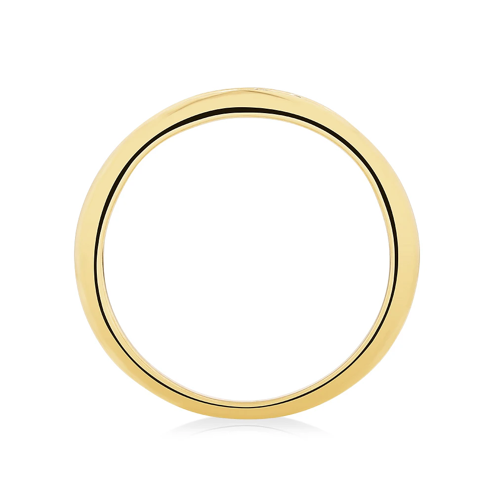 Wedding Ring with 0.25 Carat TW of Diamonds in 18kt Yellow Gold