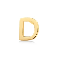 G Initial Single Stud Earring in 10kt Yellow Gold