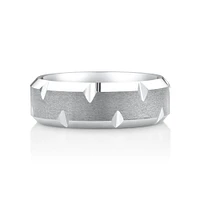 Men’s Ring in Grey Sapphire Tungsten
