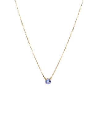 Necklace with Tanzanite in 10kt Yellow Gold