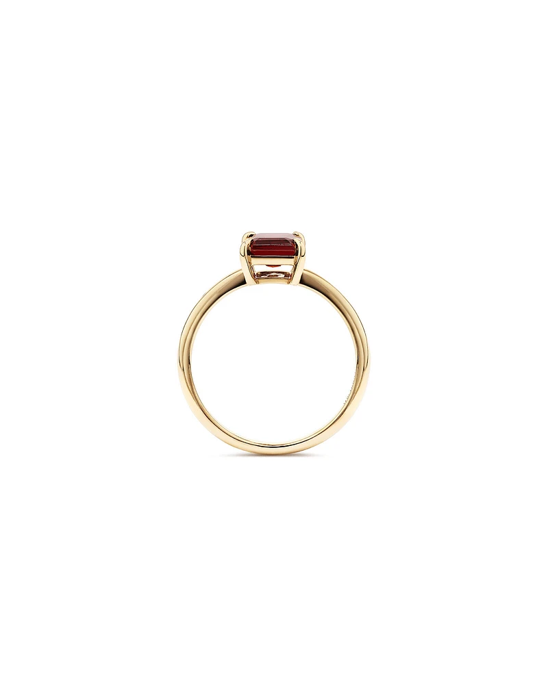 Garnet Ring in 10kt Yellow Gold