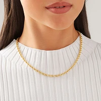 45cm (18") 4mm-4.5mm Rope Chain in 10kt Yellow Gold